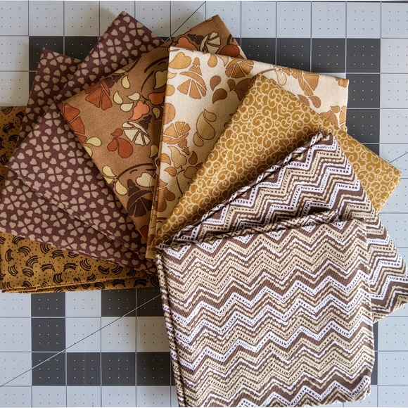 Cotton Quilting Craft Fabric Fat Quarter Bundle Pink Purple Blue Green Blender - Picture 3 of 6